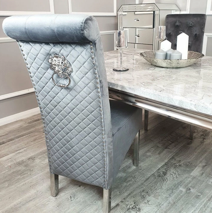 House Of Bling Furniture Boutique Elsie Dining Chair Grey Velvet Dining Chairs 3 House Of Bling Furniture Boutique Elsie Dining Chair Grey Velvet Dining Chairs