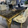 House Of Bling Furniture Black Marble Cambridge Table With Chair Option Dining Tables 1 House Of Bling Furniture Black Marble Cambridge Table With Chair Option Dining Tables