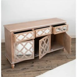 House Of Bling Furniture Boutique Cabinets Lattice Wooden Sideboard