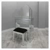 House Of Bling Furniture Boutique Small Clear Mirrored Dressing Table Set 2 House Of Bling Furniture Boutique Small Clear Mirrored Dressing Table Set