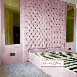 House Of Bling Furniture Boutique Luxury Chesterfield Bed Complete With Mirrors