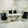 House Of Bling Furniture Boutique Madrid Marble Table With Knocker Chairs Dining Tables And Chairs Sets