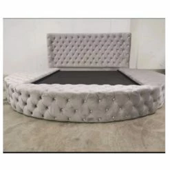 House Of Bling Furniture Boutique Lacey Round Bed ( Fits Standard Uk Mattress Sizes) Beds