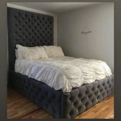 House Of Bling Furniture Boutique Jarvis High Headboard Bed