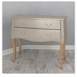 House Of Bling Furniture Boutique Gold PU Chest Of Drawers