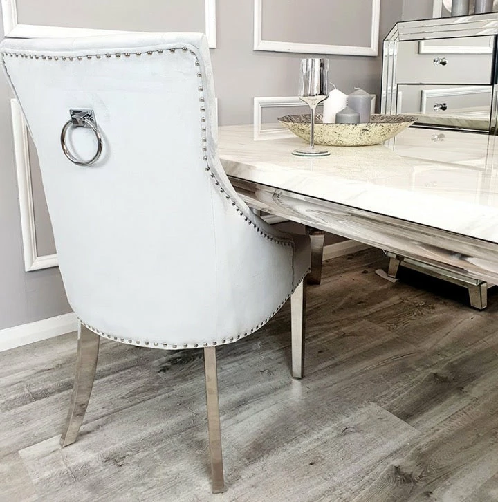 House Of Bling Furniture Boutique Lara Knock Chair In Platinum 3 House Of Bling Furniture Boutique Lara Knock Chair In Platinum