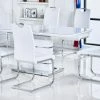 House Of Bling Furniture Milano Dining Table And Chairs White