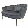 House Of Bling Furniture Boutique Oyster Sofa In Charcoal Sofas