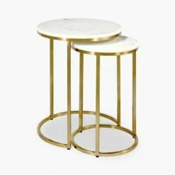 House Of Bling Furniture Boutique Side Tables Marble Nest Tables