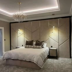 House Of Bling Furniture Boutique Lux Deco Wallboard Complete With Bedbase Luxury Beds