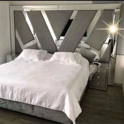 House Of Bling Furniture Boutique Luxury Beds Milano Mirrored Bed
