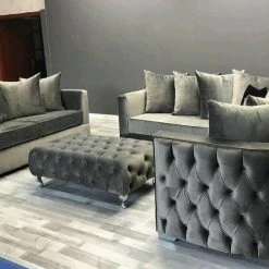 House Of Bling Furniture Boutique Royal London Curved Sofa Set... Sofas