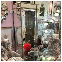 House Of Bling Furniture Boutique Cabinets Venice Mirrored Display Cabinet