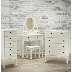 House Of Bling Furniture Boutique Antionette Dressing Table In White