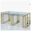 House Of Bling Furniture Boutique Gold Lara 3 Nest Tables Side Tables