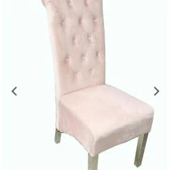 House Of Bling Furniture Boutique Elsie Dining Chair Pink Velvet Dining Chairs