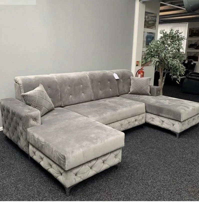 House Of Bling Furniture Boutique The Henley Large U Shape Sofa Bed In Velvet Corner Sofas 3 House Of Bling Furniture Boutique The Henley Large U Shape Sofa Bed In Velvet Corner Sofas