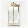 House Of Bling Furniture Boutique Anna Antique Silver Mirrored WArdrobe
