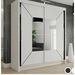 House Of Bling Furniture Boutique Niece Wardrobe In White Different Size Options Available