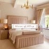 House Of Bling Furniture Boutique Luxury Linear Gold Trim Bed Beds