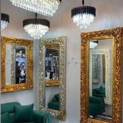 House Of Bling Furniture Mirrors Milano Silver Large Mirror
