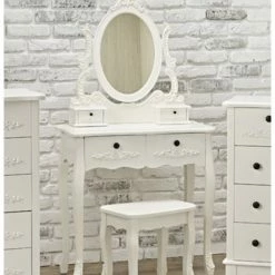 House Of Bling Furniture Boutique Antionette Dressing Table In White
