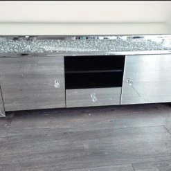 House Of Bling Furniture Boutique TV Cabinets Crushed Diamond Tv Unit