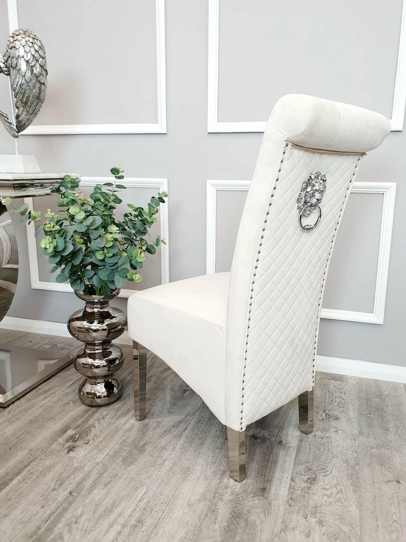 House Of Bling Furniture Boutique Elsie Dining Chair Cream Velvet 3 House Of Bling Furniture Boutique Elsie Dining Chair Cream Velvet