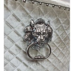 House Of Bling Furniture Boutique Valencia Lion Knock Plush Velvet Mink Cream Chair