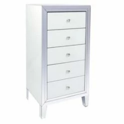 House Of Bling Furniture Boutique Bianca Tall Boy Chest Of Drawers