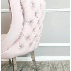 House Of Bling Furniture Boutique Dining Chairs Sophie Chair In Light Pink