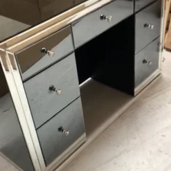 House Of Bling Furniture Boutique Atlanta Smoked Grey Dressing Table Dressing Tables