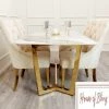 House Of Bling Furniture Dining Tables Zara Marble Dining Table With Chair Option