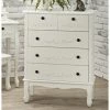 House Of Bling Furniture Boutique Antionette Chest Of 5 Drawers White