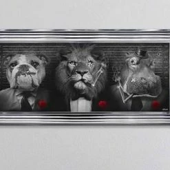 House Of Bling Furniture Boutique Binet Art Work Lion And The Hippo