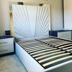 House Of Bling Furniture Boutique Peacock Mirrored Bed Beds