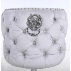 House Of Bling Furniture Boutique Valentino Lion Knock Bar Stools In Dove Silver