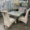 House Of Bling Furniture Boutique Dining Tables And Chairs Sets Ariana Marble Table