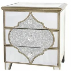 House Of Bling Furniture Boutique Morocco Range 3 Drawer Morocco Table Bedside Units