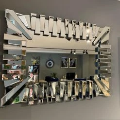 House Of Bling Furniture Boutique Mirrors Chloe Rectangle Zip Mirror