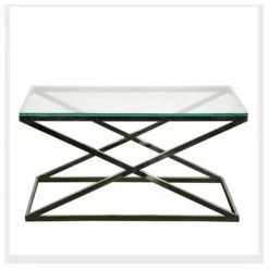 House Of Bling Furniture Boutique Archie Glass Contemporary Coffee Table Coffee Tables