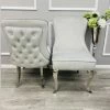 House Of Bling Furniture Boutique Dining Chairs Sophie Chair In Light Grey