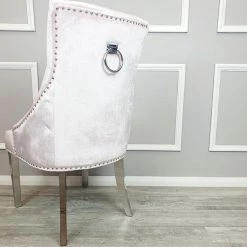 House Of Bling Furniture Boutique Dining Chairs Lara Knock Chair In Pink