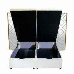 House Of Bling Furniture Boutique Beds Dumfries Luxury Metal Trim Wallboard Bed With Mirrors