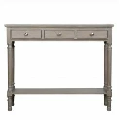 House Of Bling Furniture Boutique Delia Taupe Wood Console Table Console Tables