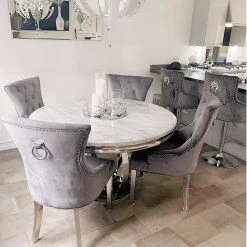 House Of Bling Furniture Boutique Louis Dining Table With Chair Options.