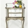 House Of Bling Furniture Boutique Anna French Antique Champagne Bedside Drawers