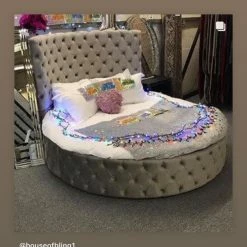 House Of Bling Furniture Boutique The Queen B Round Bed Complete With Mattress 9 House Of Bling Furniture Boutique The Queen B Round Bed Complete With Mattress