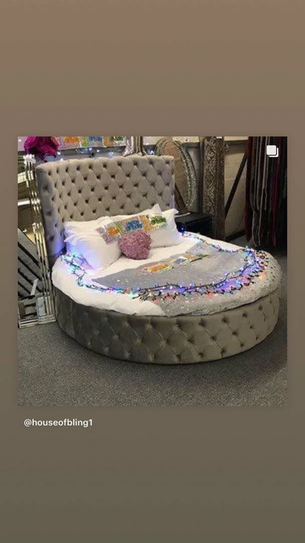 House Of Bling Furniture Boutique The Queen B Round Bed Complete With Mattress 5 House Of Bling Furniture Boutique The Queen B Round Bed Complete With Mattress