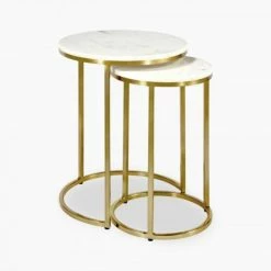 House Of Bling Furniture Boutique Side Tables Marble Nest Tables